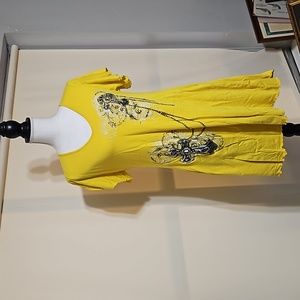 Bright yellow Liberty Wear dress